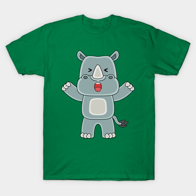 rhinoceros T-Shirt by MEDZ